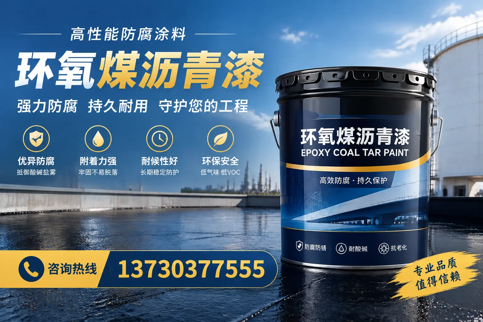 环氧煤沥青漆的耐久性分析，适合颍东的使用场景